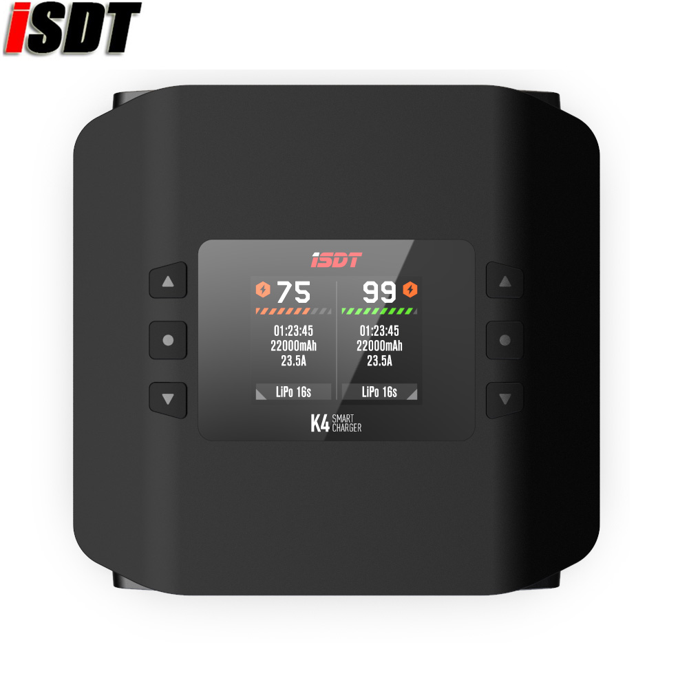 Isdt K4 Dual Lipo Charger - شاحن بطاريات ليثيوم ذكي ISDT K4
