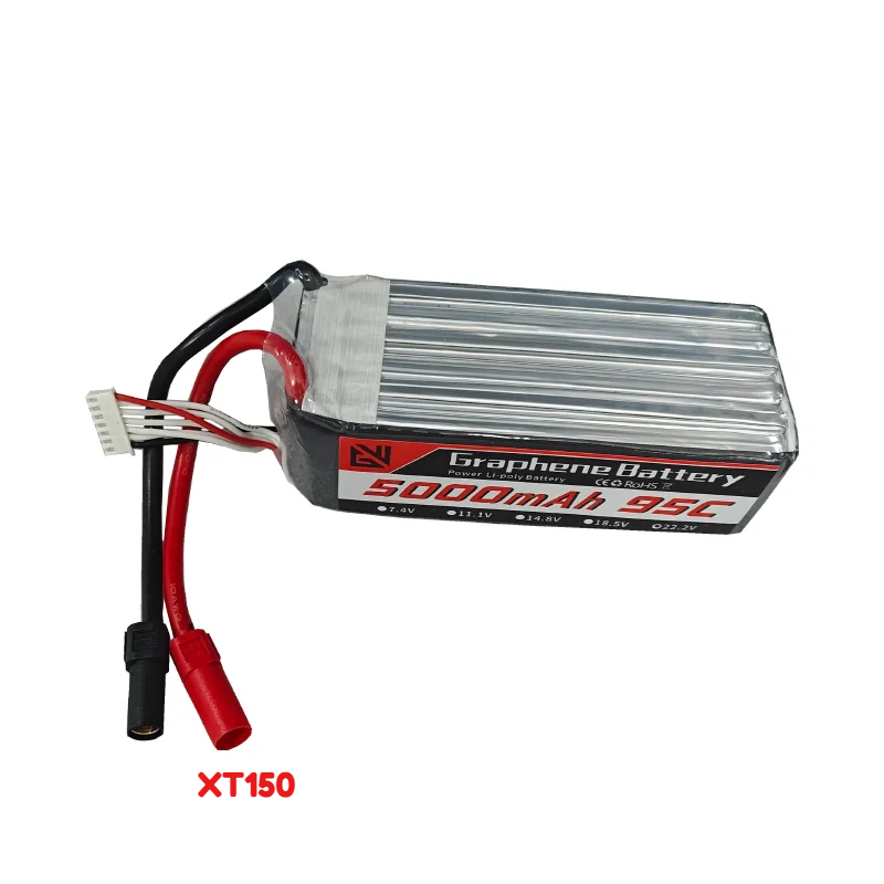 بطارية ليثيوم بوليمر عالية الس - مراجعة 6S Lipo Battery 22.2V 5000Mah وسعره