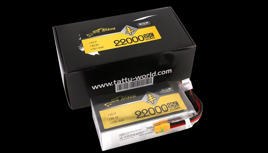 بطارية ليبو جديدة TATTU UAV HV - مراجعة Tattu 6S 22000Mah Lipo Battery وسعره