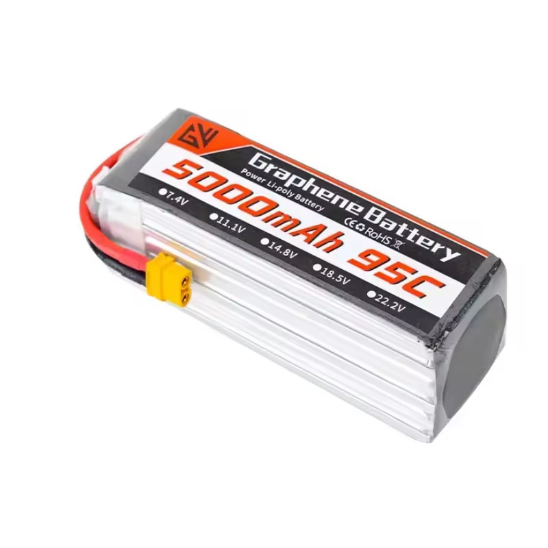 بطارية ليبو 6S 5000mAh XT60 XT - مراجعة 6S Lipo Battery 22.2V 5000Mah وسعره
