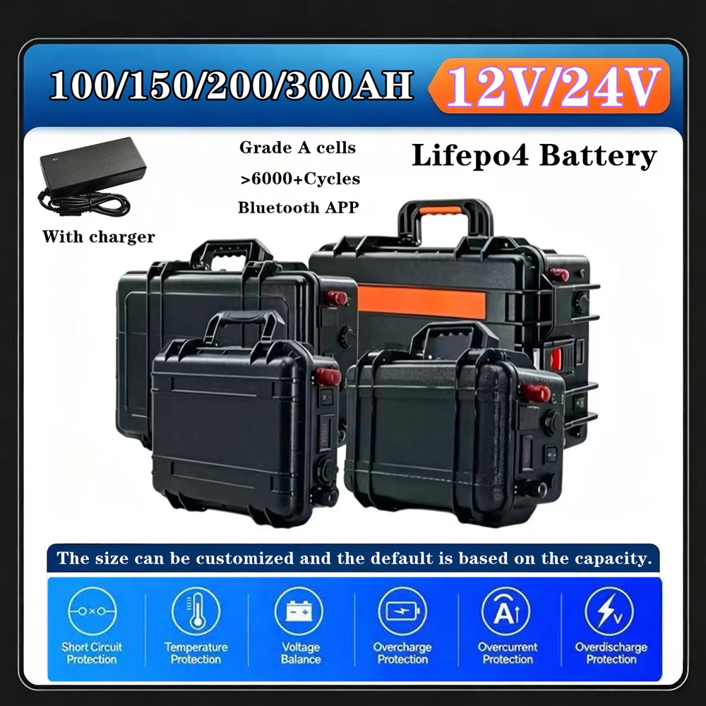 بطارية 12 فولت 24 فولت 100 أمب - مراجعة Lifepo4 12V 100Ah Bms Bluetooth وسعره