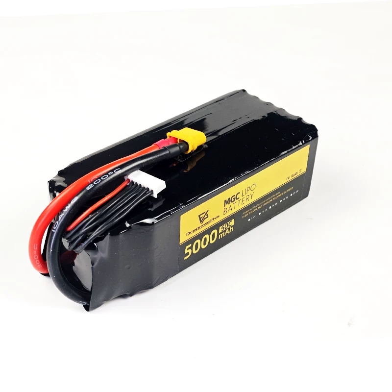بطارية ليثيوم ليبو FPV MGC 500 - مراجعة 6S Lipo Battery 22.2V 5000Mah وسعره