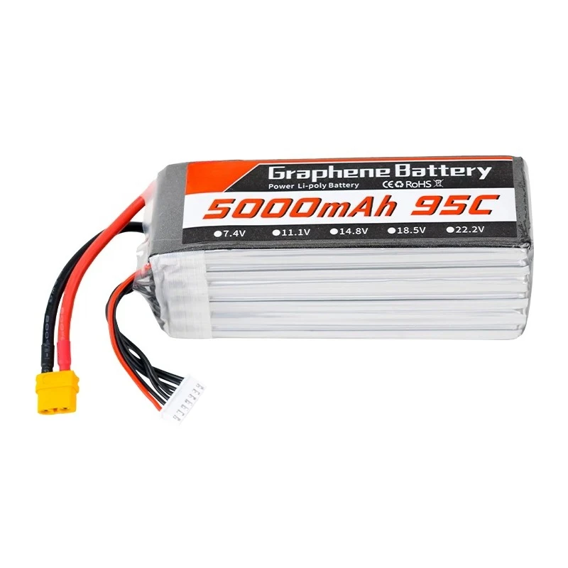 بطارية ليثيوم بوليمر من الجراف - مراجعة 6S Lipo Battery 22.2V 5000Mah وسعره