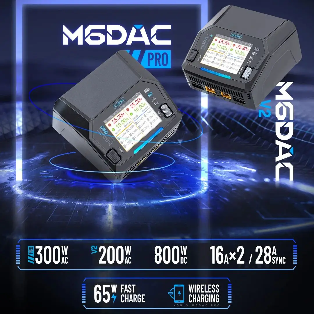 شاحن ذكي متوازن ثنائي القناة T - مراجعة Toolkitrc M6Dac Smart Charger وسعره